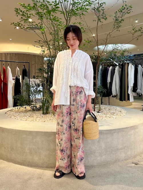 かぐれ コットンフリルワイドシャツ　アーバンリサーチドアーズ かぐれ コットンフリルワイドシャツ OFF かぐれ コットンフリル