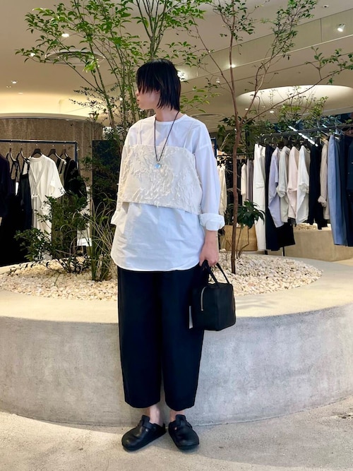 コットンクロップドパンツ