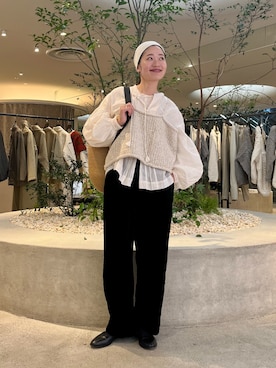 「アイテム（ヘアバンド）」を使った、takagiさん（レディース・163cm）の秋コーディネート