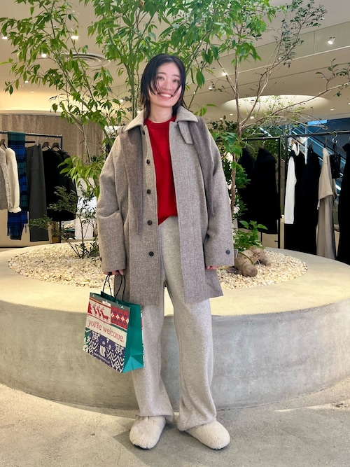 かぐれ コート アウター Wool short coat レディース : ZOZOTOWN Yahoo