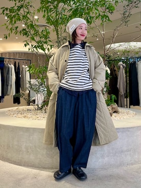 「アイテム（帽子）」を使った、takagi kotomiさん（レディース・163cm）の冬コーディネート