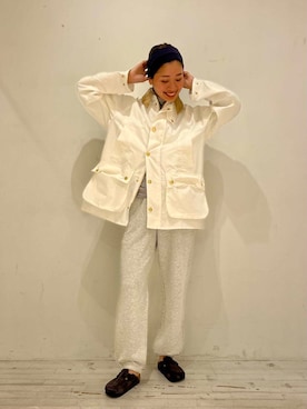 「Barbour（バブアー）の『別注』Barbour　BEDALE（その他アウター）」を使った、takagi kotomiさん（レディース・163cm）の秋コーディネート