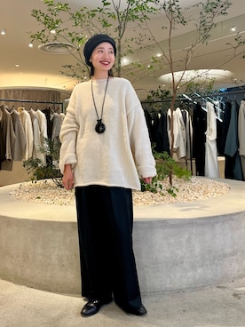 「アイテム（帽子）」を使った、takagi kotomiさん（レディース・163cm）の秋コーディネート