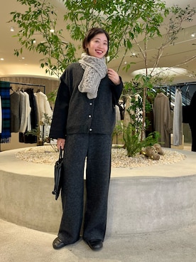 「かぐれ」｜「アイテム（ピーコート）」を使った、takagi kotomiさん（レディース・163cm）の冬コーディネート