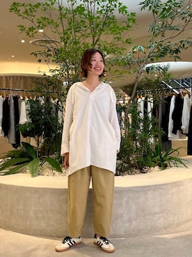 「アイテム（チュニック）」を使った、takagiさん（レディース・163cm）の夏コーディネート