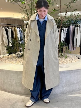 「newarrival」｜「アイテム（トレンチコート）」を使った、takagiさん（レディース・163cm）の春コーディネート