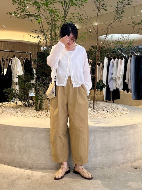 コットンクロップドパンツ