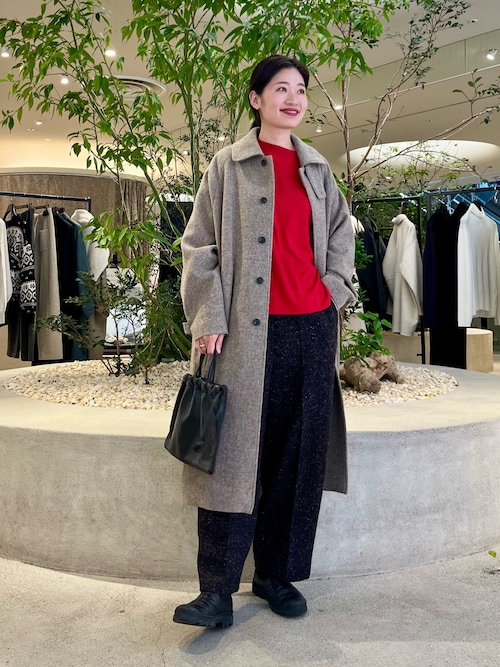 美品 かぐれ 上質 シルク ウール ニットワンピース タートル グレージュ F 美品 かぐれ 上質 シルク ウール ニットワンピース タートル