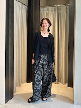 「アイテム（バレッタ/ヘアクリップ）」を使った、takagi kotomiさん（レディース・163cm）の夏コーディネート