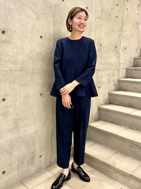 「URBAN RESEARCH（アーバンリサーチ）の『3サイズ展開』タックテーパードパンツ（その他パンツ）」を使った、takagi kotomiさん（レディース・163cm）の冬コーディネート