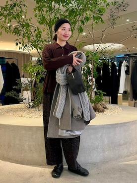 「アイテム（ヘアバンド）」を使った、takagi kotomiさん（レディース・163cm）の秋コーディネート