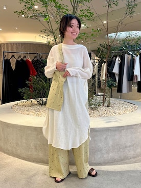 「newarrival」｜「アイテム（チュニック）」を使った、takagiさん（レディース・163cm）の春コーディネート