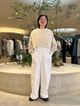 「アイテム（オールインワン・サロペット）」を使った、takagiさん（レディース・163cm）の秋コーディネート