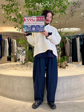 「アイテム（その他トップス）」を使った、takagi kotomiさん（レディース・163cm）の冬コーディネート