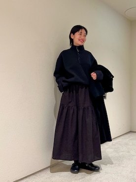 「アイテム（その他トップス）」を使った、takagi kotomiさん（レディース・163cm）の冬コーディネート