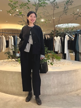 「アイテム（バレエシューズ）」を使った、takagiさん（レディース・163cm）の秋コーディネート