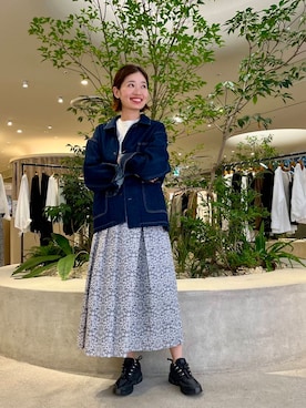 「アイテム（カバーオール）」を使った、takagiさん（レディース・163cm）の夏コーディネート