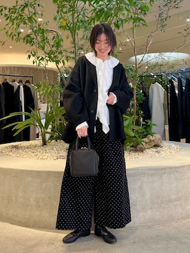 「アイテム（バレエシューズ）」を使った、takagi kotomiさん（レディース・163cm）の冬コーディネート