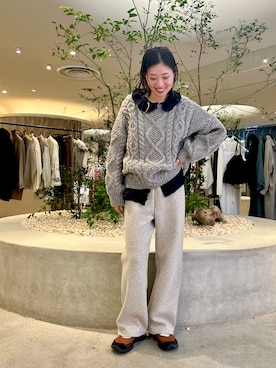 「かぐれ（カグレ）のアイテム（ニット/セーター）」を使った、takagi kotomiさん（レディース・163cm）の秋コーディネート