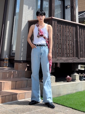「DIESEL」｜「アイテム（ブーツ）」を使った、だいきさん（メンズ・174cm）の秋コーディネート