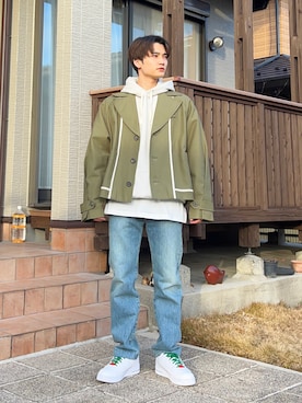 「ADER error（アーダーエラー）のアイテム（ジャケット/アウター）」を使った、だいきさん（メンズ・174cm）の冬コーディネート