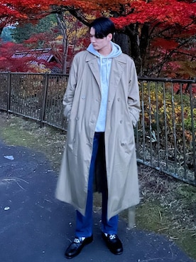 「WOOALONG（ウアロン）のアイテム」を使った、だいきさん（メンズ・174cm）の秋コーディネート