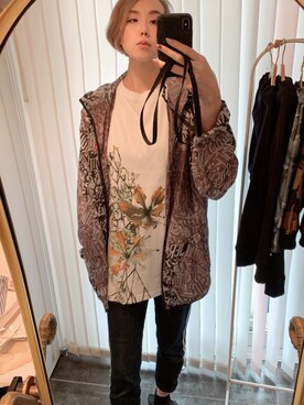 「Quiksilver（クイックシルバー）のアイテム（ジャケット/アウター）」を使った、Petaloさん（レディース・165cm）の春コーディネート