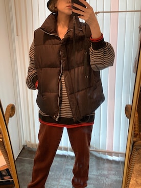 「ワイドシルエット」｜「アイテム（スウェットパンツ）」を使った、Petaloさん（レディース・165cm）の秋コーディネート