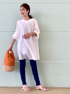 「Bou Jeloud（ブージュルード）のアイテム（シューズ）」を使った、Bou Jeloudさん（レディース・157cm）の秋コーディネート