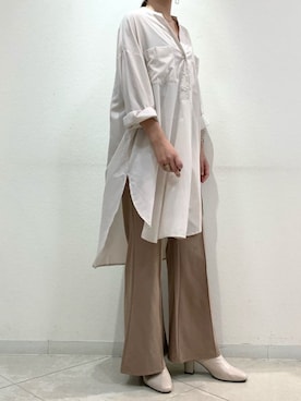 「Bou Jeloud（ブージュルード）のアイテム（チュニック）」を使った、Bou Jeloudさん（レディース・163cm）の秋コーディネート