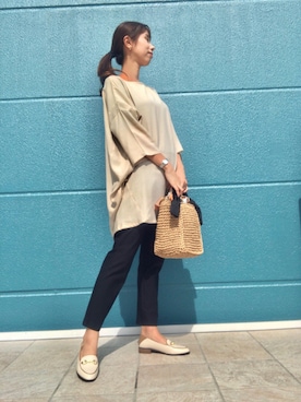 「Bou Jeloud（ブージュルード）のアイテム（ローファー）」を使った、Bou Jeloudさん（レディース・165cm）の秋コーディネート
