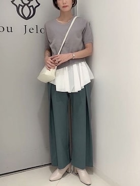 「Bou Jeloud（ブージュルード）のアイテム（シューズ）」を使った、Bou Jeloudさん（レディース・162cm）の秋コーディネート