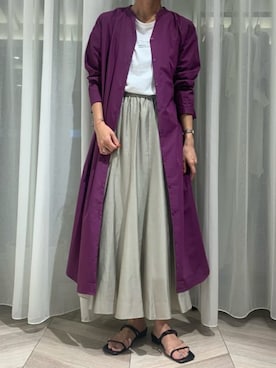 「Bou Jeloud（ブージュルード）のアイテム（スカート）」を使った、Bou Jeloudさん（レディース・162cm）の秋コーディネート