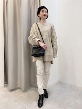 「Bou Jeloud（ブージュルード）のアイテム（シューズ）」を使った、Bou Jeloudさん（レディース・154cm）の秋コーディネート