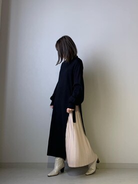 「Bou Jeloud（ブージュルード）のアイテム（シューズ）」を使った、Bou Jeloudさん（レディース・155cm）の秋コーディネート