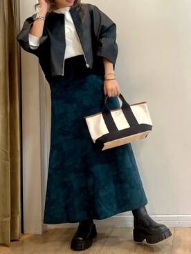 「Bou Jeloud」｜Bou Jeloudさん（レディース・157cm）の秋コーディネート