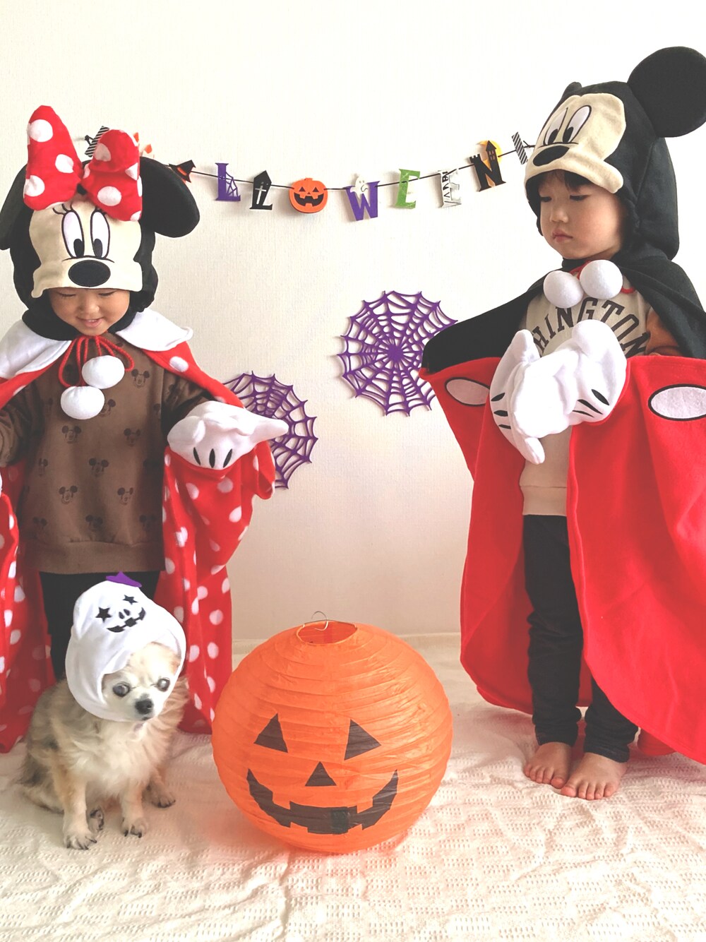 「wearhalloween2021、ハロウィン、ハロウィンコーデ、Helloween」｜「しまむらのアイテム（スウェット、ブラウン系）」を使った、hocc さん（キッズ・90cm）の秋コーディネートの1枚目の写真