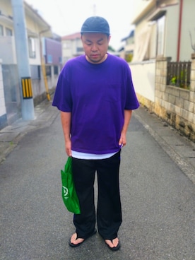 「アイテム（帽子）」を使った、のたさん（メンズ・175cm・40代）の夏コーディネート