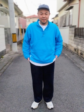 「アイテム（スウェットパンツ）」を使った、のたさん（メンズ・175cm）の秋コーディネート