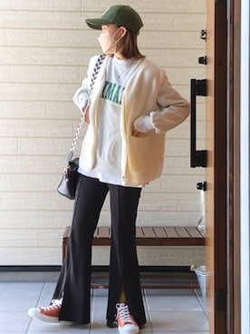 「UNIQLO（ユニクロ）の50色ソックス（消臭機能付き）（ソックス/靴下）」を使った、unagi_2412さん（レディース・156cm）の春コーディネート