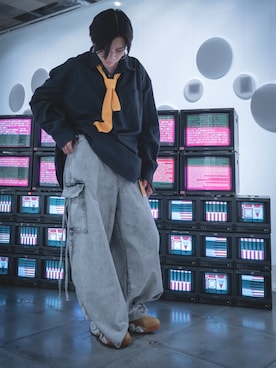 「GAP（ギャップ）のアイテム（トップス）」を使った、shaikoさん（メンズ・169cm）の夏コーディネート