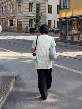 「アイテム（バッグ）」を使った、エビさん（レディース・161cm）の秋コーディネート