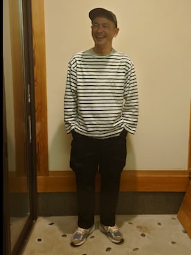「NULL（ヌル）のアイテム」を使った、ケムマキさん（メンズ・176cm）の秋コーディネート