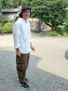 「Kastane（カスタネ）のアイテム」を使った、ケムマキさん（メンズ・176cm）の夏コーディネート