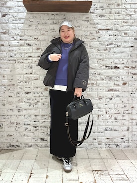 「アイテム（バッグ）」を使った、koba*rukaさん（レディース・160cm・30代）の冬コーディネート
