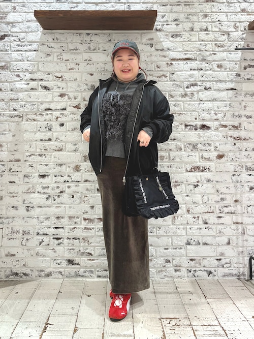 中綿 リブカラーブルゾン