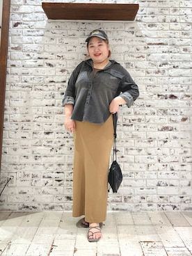 「アイテム（スカート）」を使った、koba*rukaさん（レディース・160cm・30代）の秋コーディネート