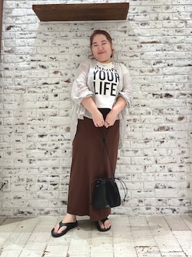 「アイテム（スカート）」を使った、koba*rukaさん（レディース・160cm・30代）の夏コーディネート