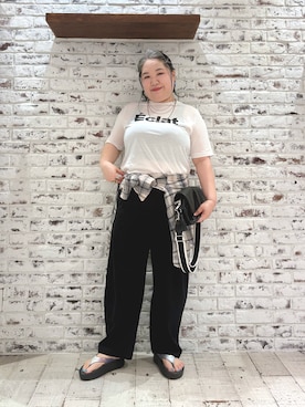 「PUAL CE CIN（ピュアルセシン）のアイテム」を使った、koba*rukaさん（レディース・160cm）の夏コーディネート