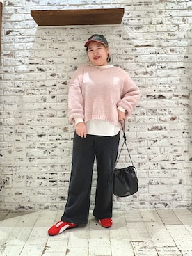 「アイテム（スウェットパンツ）」を使った、koba*rukaさん（レディース・160cm・30代）の秋コーディネート